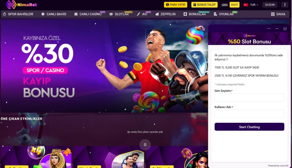 nimabet canlı destek